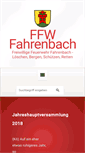 Mobile Screenshot of ffw-fahrenbach.de